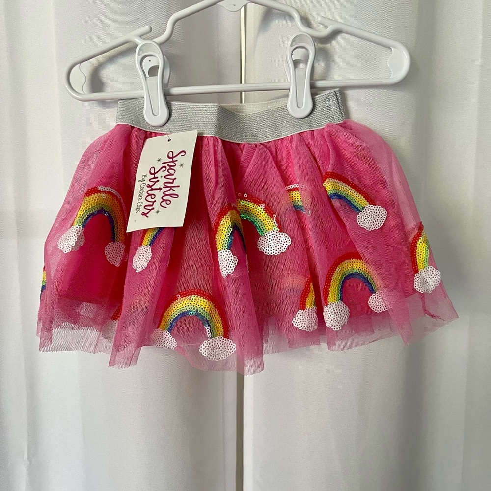 Rainbow Tulle Toddler Skirt